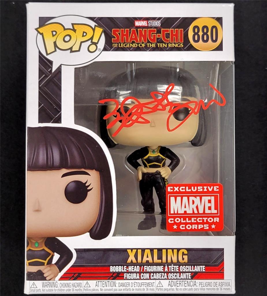 Meng'er Zhang signed Marvel Xialing Funko Pop! Shang-Chi autograph Beckett BAS