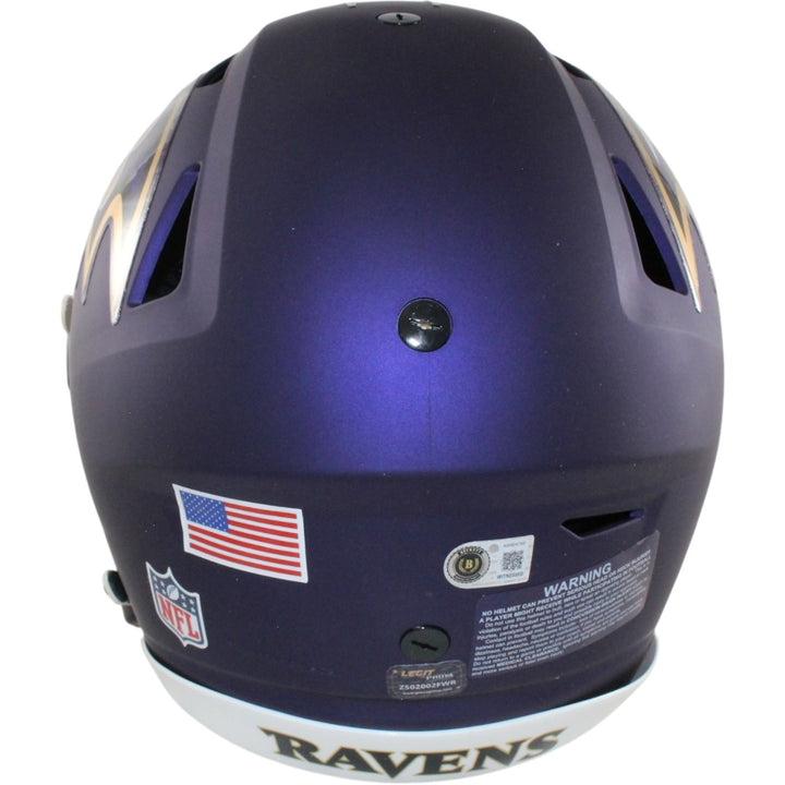 Ray Lewis Signed Baltimore Ravens SpeedFlex 2026 ALT #1 Helmet Beckett W 57515