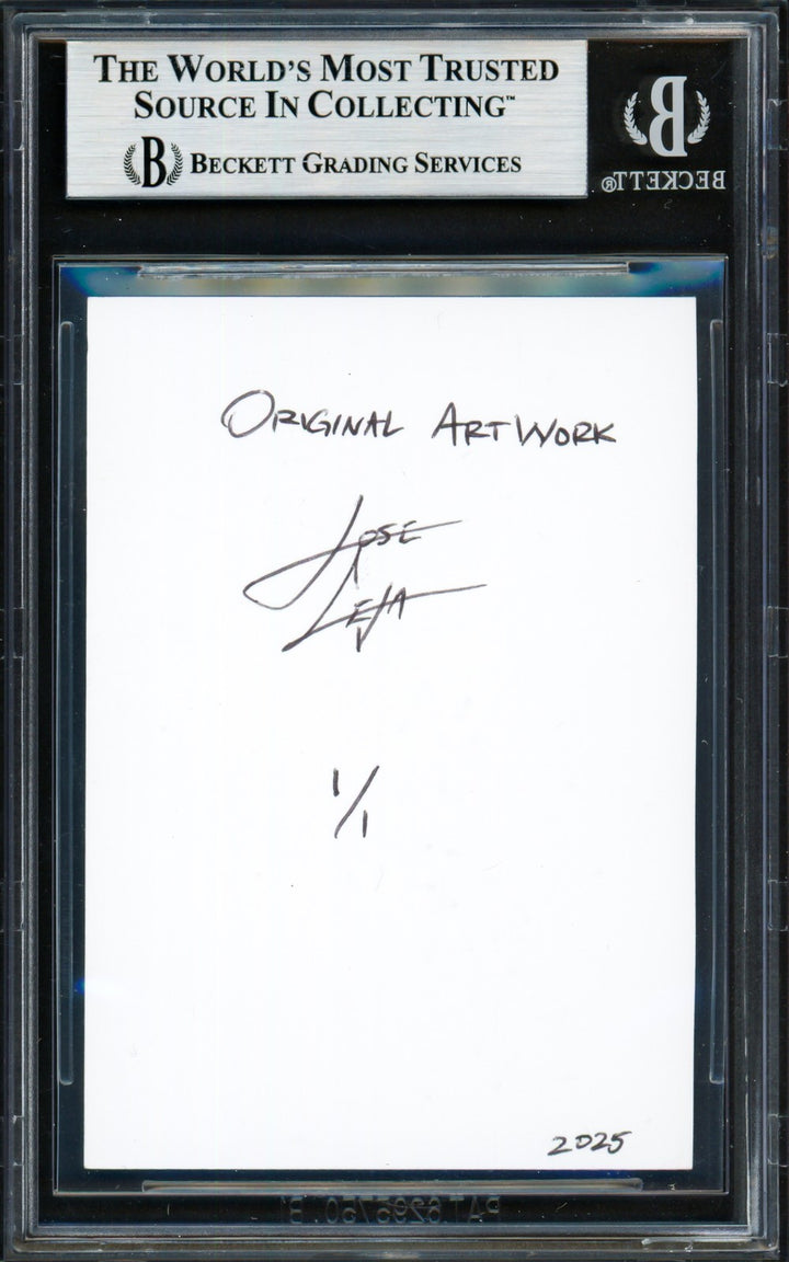 Ichiro Suzuki Auto 2025 Original Art Sketch Card Mariners "HOF 25" #1/1 Beckett