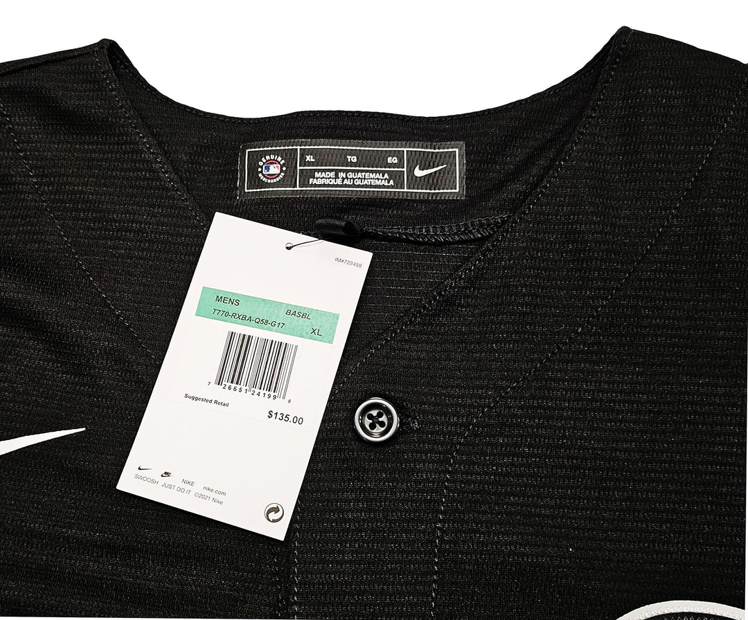 Chicago White Sox Ken Griffey Jr. Signed Black Nike Jersey Size XL Beckett Wit