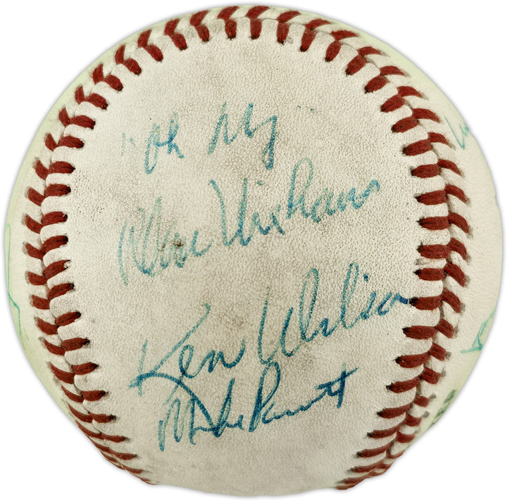 Dave Niehaus & 7 Others Signed Official Feeney NL Baseball Mariners "Oh My"