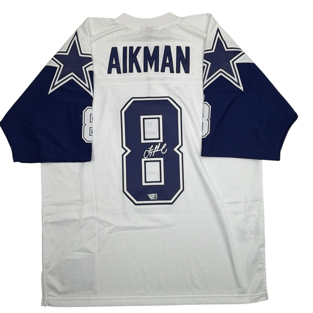 Autographed/Signed Troy Aikman Cowboys Authentic M&N Jersey Fanatics COA