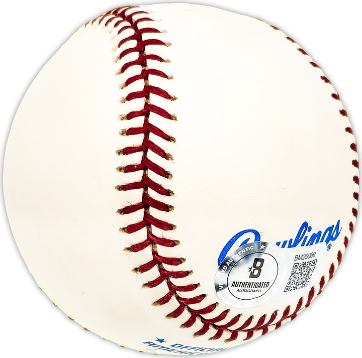Jake Wood Signed Official AL Baseball Detroit Tigers Beckett BAS QR #BM25069