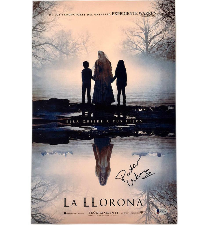 Patricia Velasquez signed La Llorona 11x17 movie poster photo ~ Beckett BAS COA
