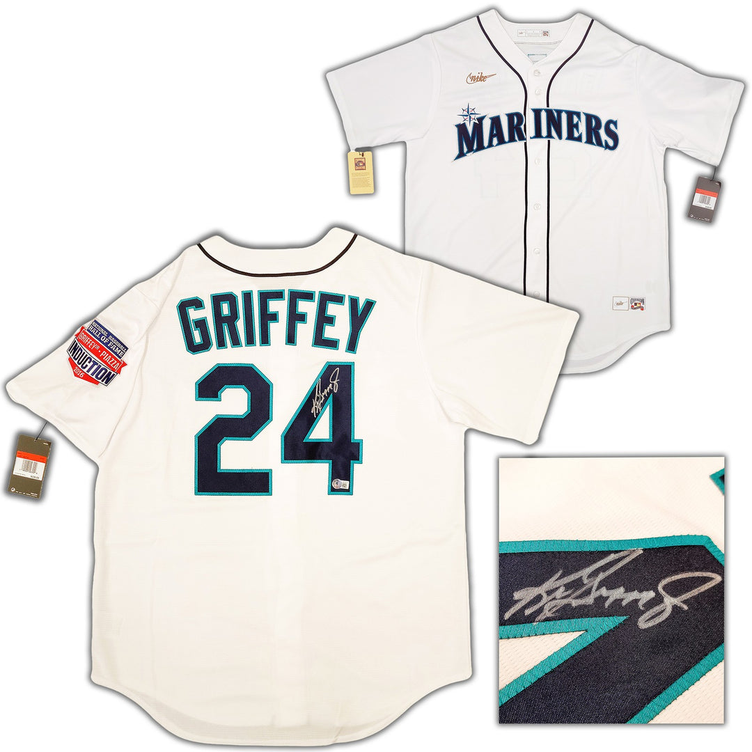 Seattle Mariners Ken Griffey Jr. Signed White Nike Cooperstown Edition Jersey