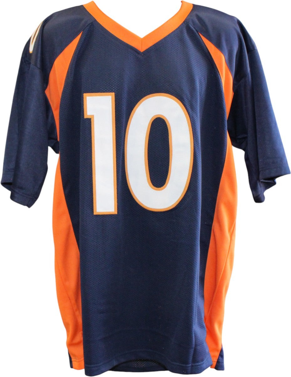 Jerry Jeudy Autographed/Signed Pro Style Size XL Navy Jersey JSA 59365