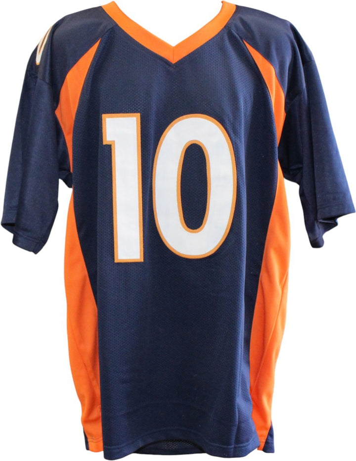 Jerry Jeudy Autographed/Signed Pro Style Size XL Navy Jersey JSA 59365