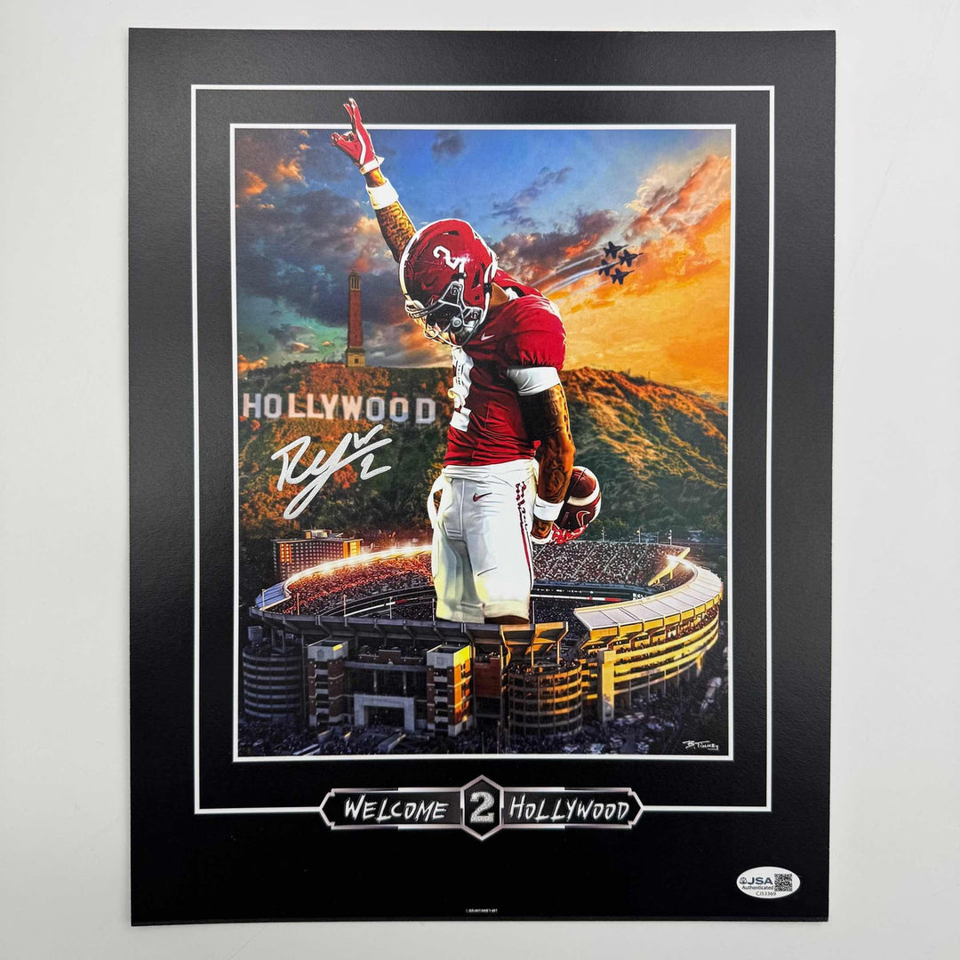 Autographed/Signed Ryan Williams Alabama Crimson Tide 11x14 Photo JSA COA
