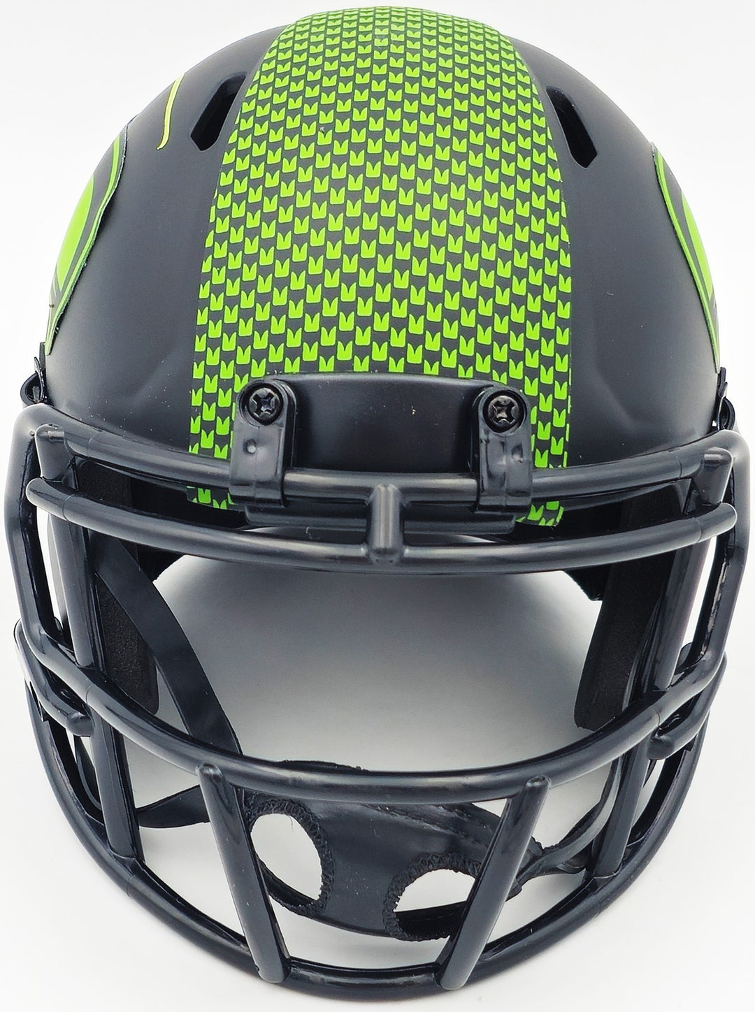 Walter Jones Signed Seattle Seahawks Eclipse Black Speed Mini Helmet JSA