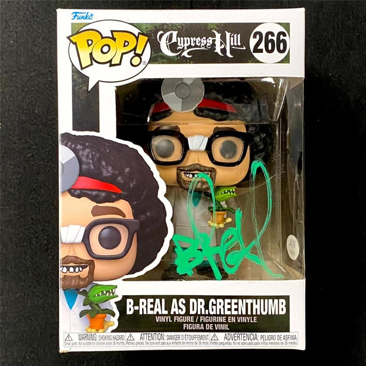 B-Real signed Cypress Hill Dr. Greenthumb Funko Pop! 266 figure autograph PSA