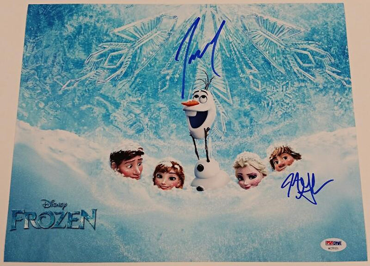 JOSH GAD "Olaf" + JONATHAN GROFF "Kristoff" FROZEN Signed 11x14 Photo w/ PSA/DNA