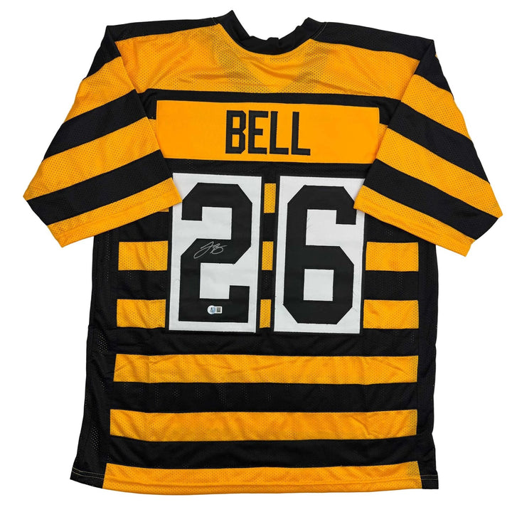 Autographed/Signed Le'Veon LeVeon Bell Pittsburgh Bumble Bee Jersey JSA