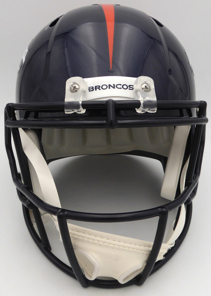 Russell Wilson Auto Signed Blue Full Size Replica Helmet Broncos Fanatics Holo