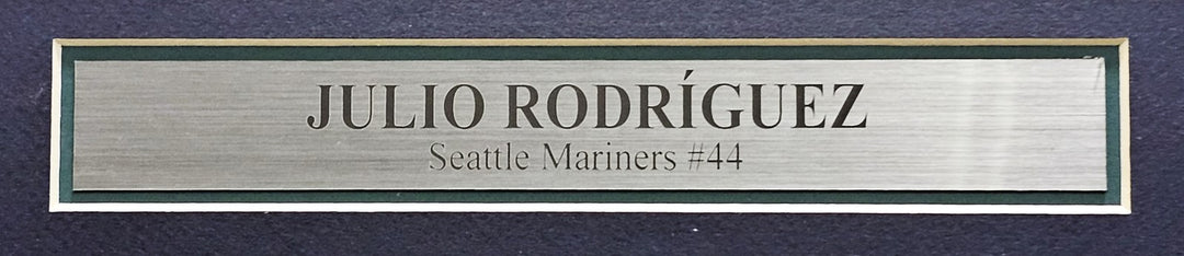 Seattle Mariners Julio Rodriguez Signed Framed White Jersey JSA