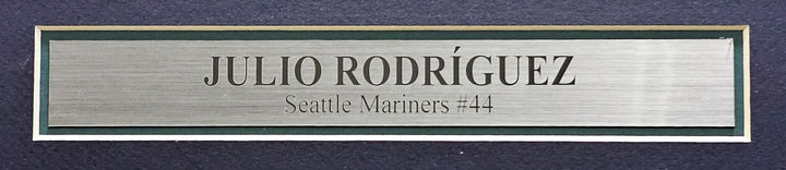 Seattle Mariners Julio Rodriguez Signed Framed White Jersey JSA