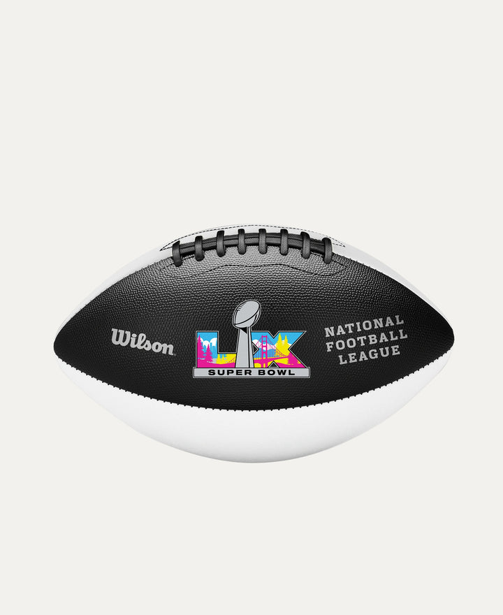 Unsigned Official NFL SB LX White Logo Football