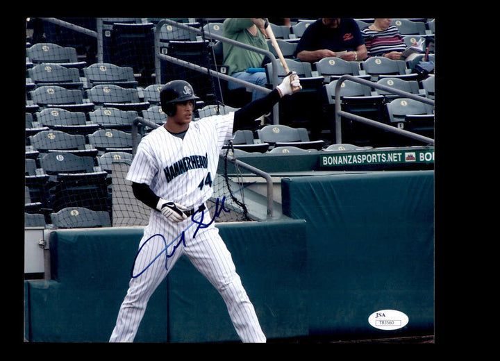 Giancarlo Stanton JSA Coa Signed 8x10 Photo Autograph