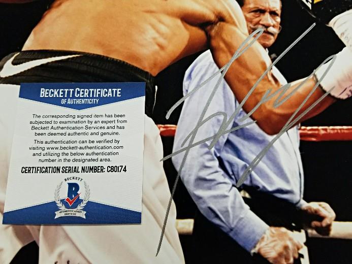 FELIX VERDEJO Signed 11x14 Photo Auto El Diamante Boxer (C)~ Beckett BAS COA
