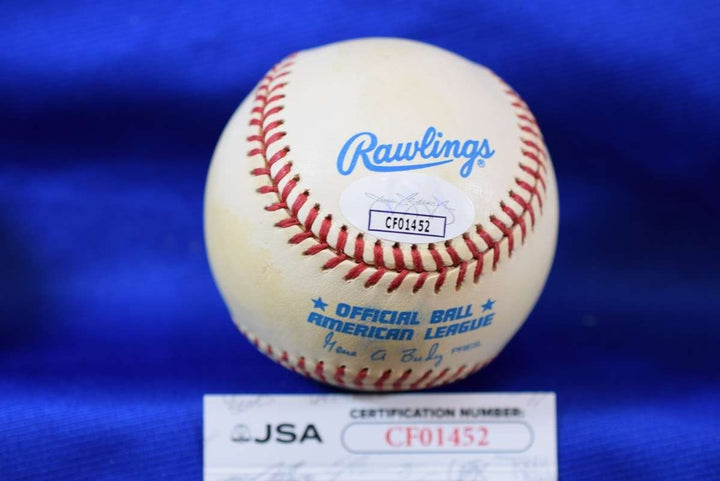 Mickey Rivers JSA COA Autograph OAL American League Signed Baseball