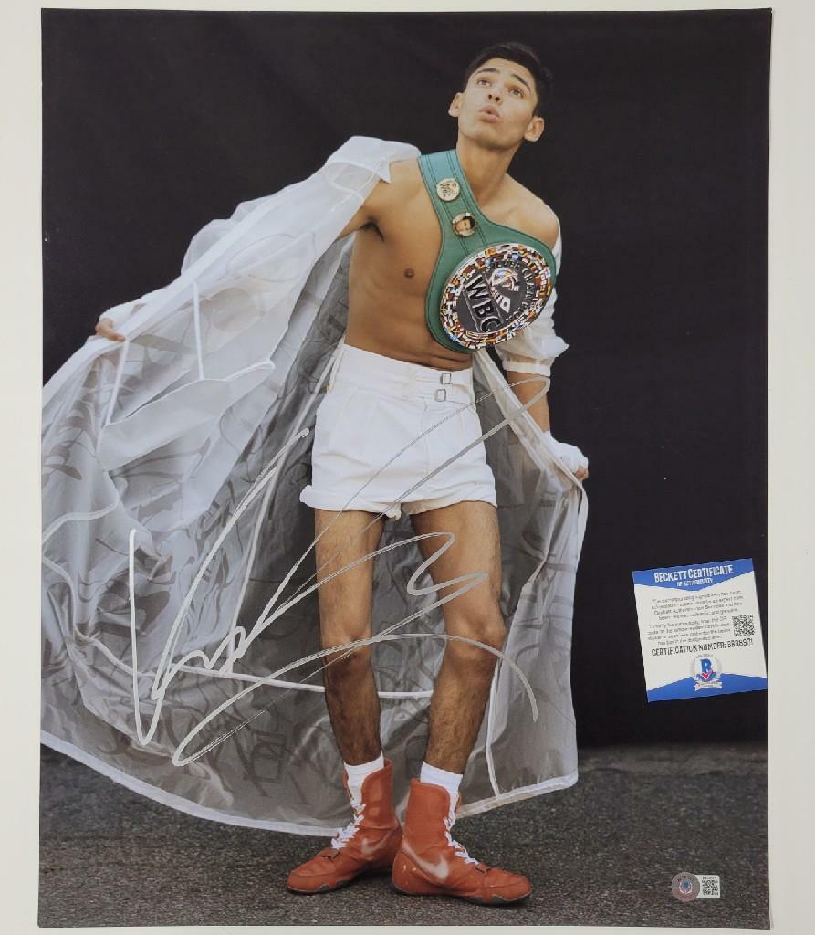 Kingry Ryan Garcia signed 16x20 Photo Boxing Autograph (G) ~ Beckett BAS COA