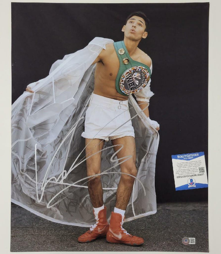 Kingry Ryan Garcia signed 16x20 Photo Boxing Autograph (G) ~ Beckett BAS COA