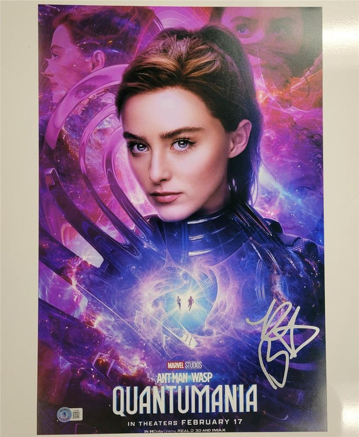 Kathryn Newton signed Quantumania 12x18 photo Cassie autograph (A) ~ Beckett BAS