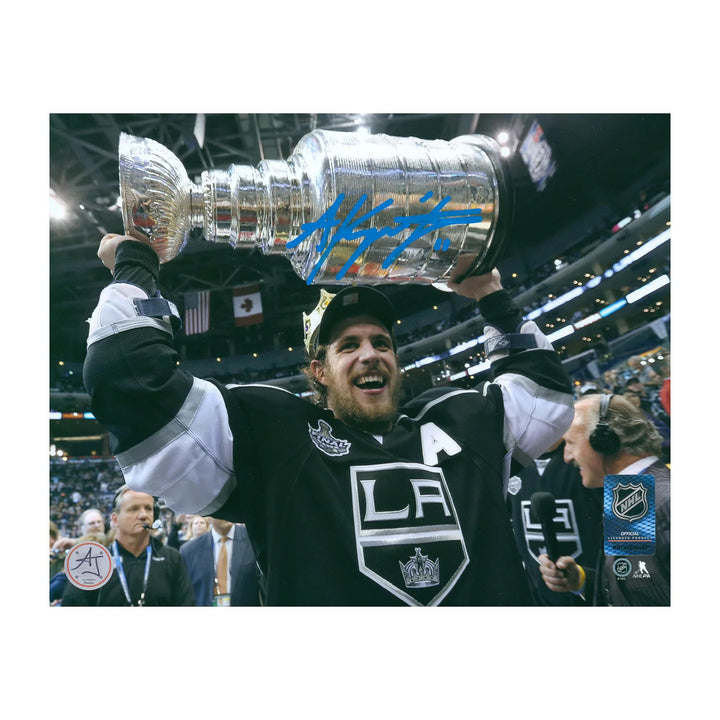 Anze Kopitar Signed Los Angeles Kings Stanley Cup 8x10 Photo