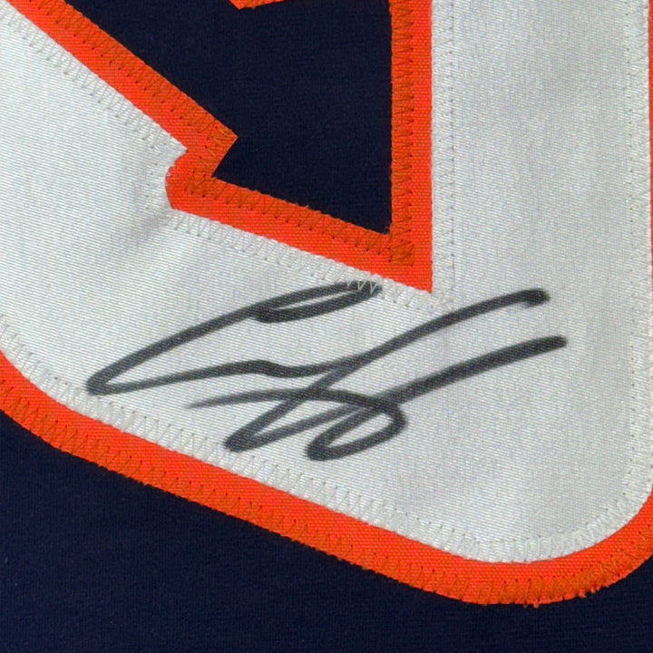 Framed Autographed/Signed Ilya Sorokin 33x42 New York Blue Retro Jersey JSA COA