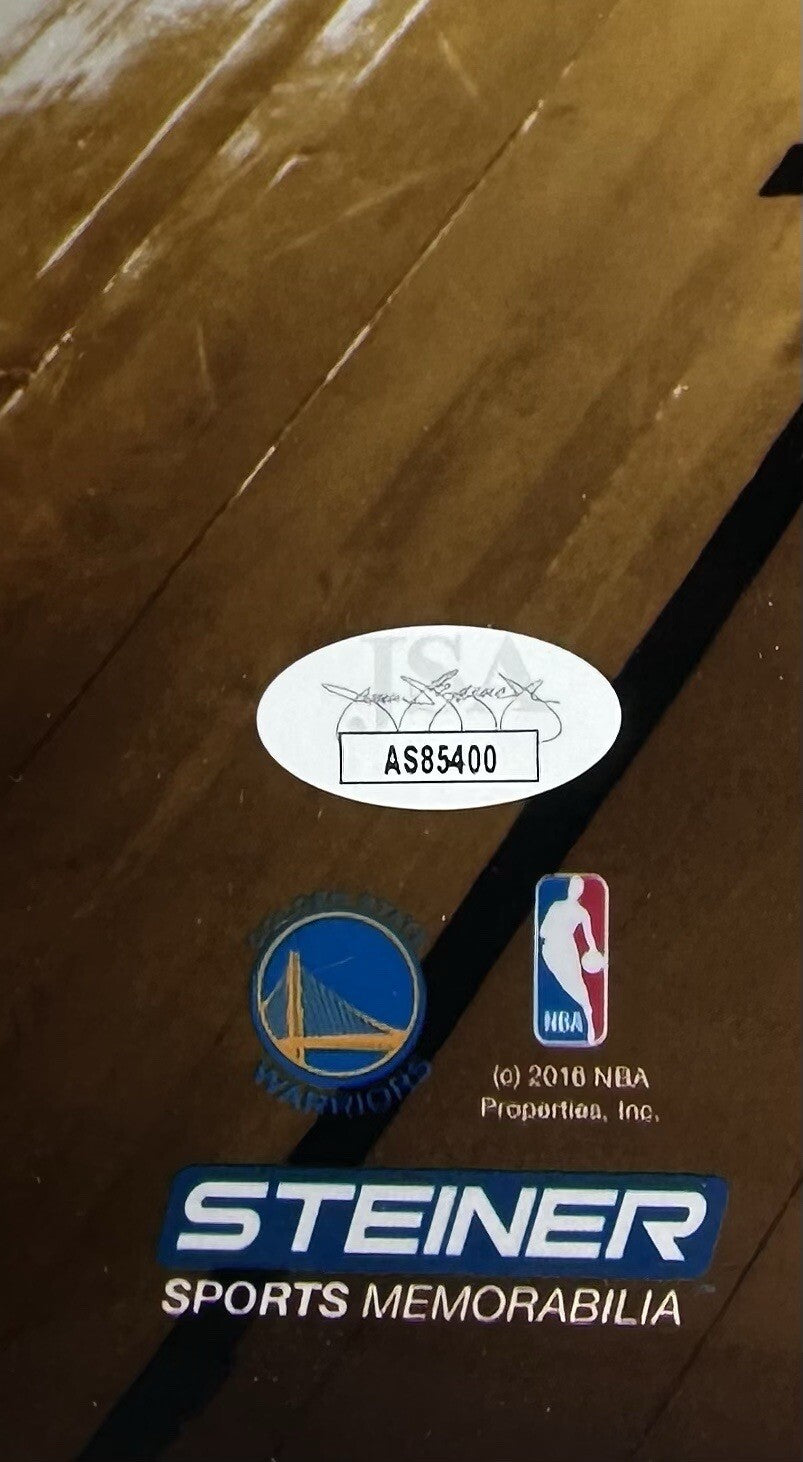 Stephen Curry Signed 16x20 Framed Chrome Photo LeBron 2017 Warriors Auto JSA COA