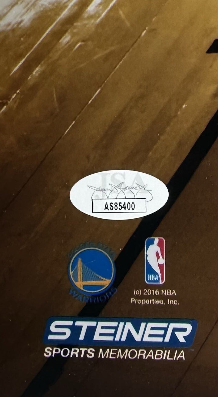 Stephen Curry Signed 16x20 Framed Chrome Photo LeBron 2017 Warriors Auto JSA COA