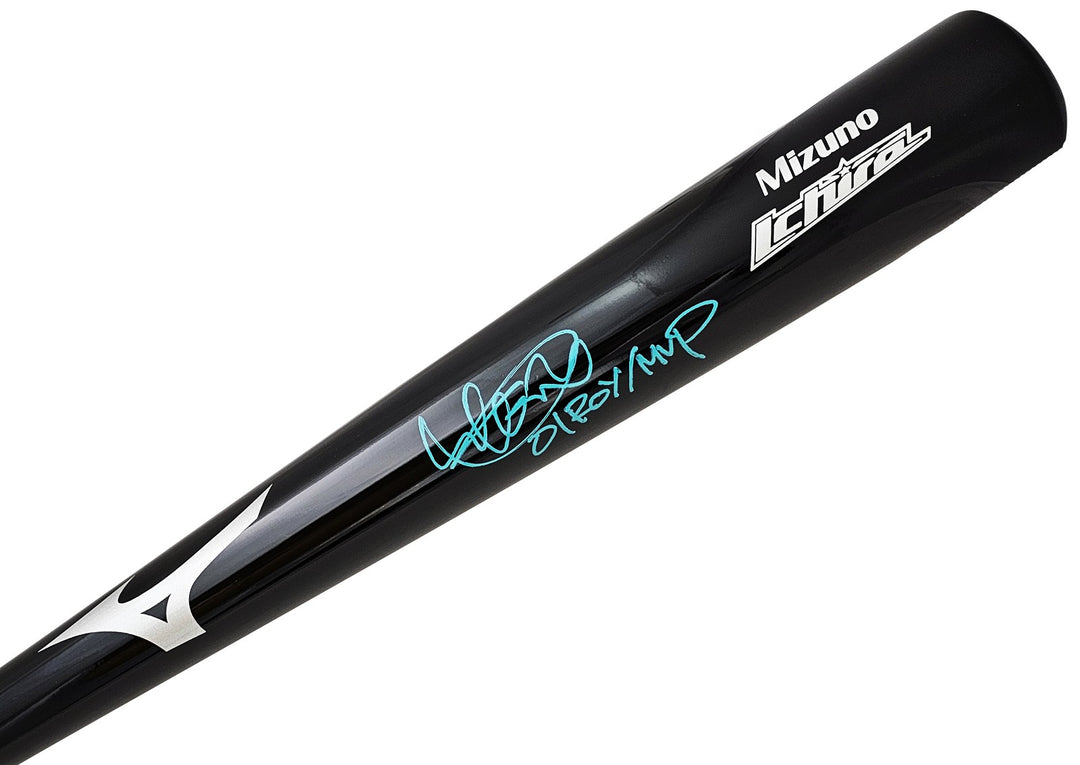 Ichiro Suzuki Signed Black Mizuno Player Model Bat Mariners "01 ROY/MVP" IS Holo