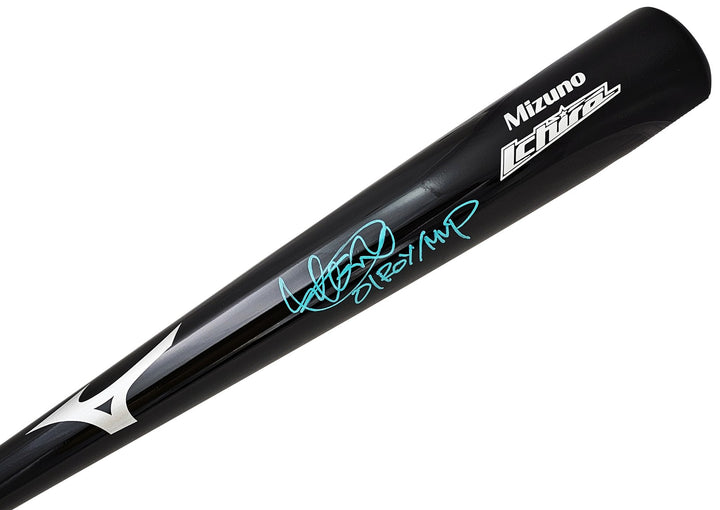 Ichiro Suzuki Signed Black Mizuno Player Model Bat Mariners "01 ROY/MVP" IS Holo