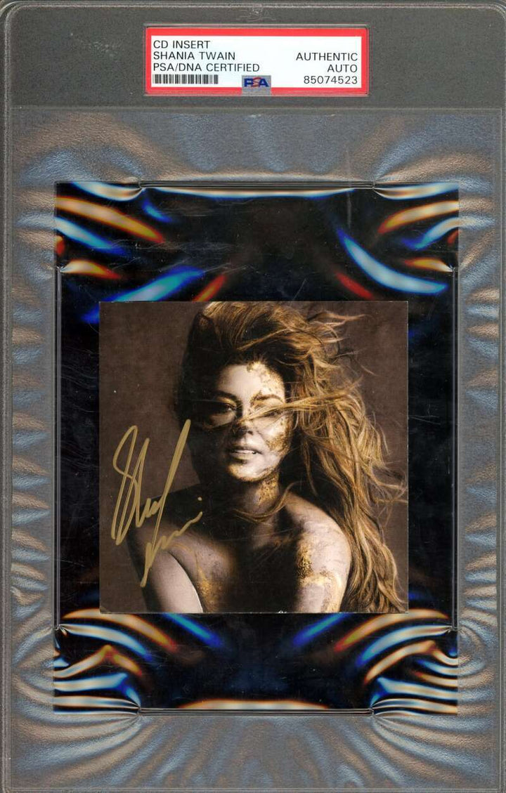 Shania Twain PSA DNA Signed Queen of Me CD Insert Autograph