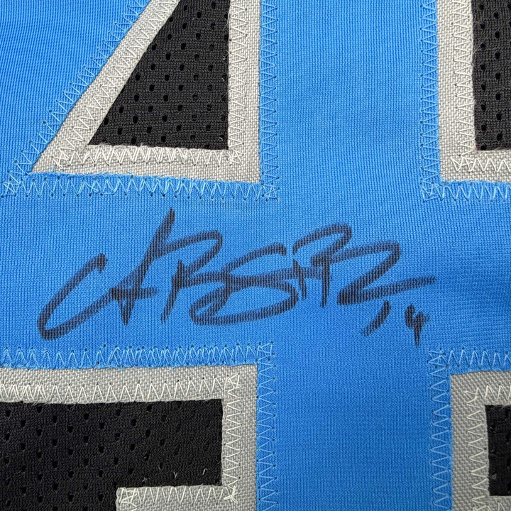 Autographed/Signed Amon-Ra St. Brown Detroit Black Jersey Beckett BAS COA
