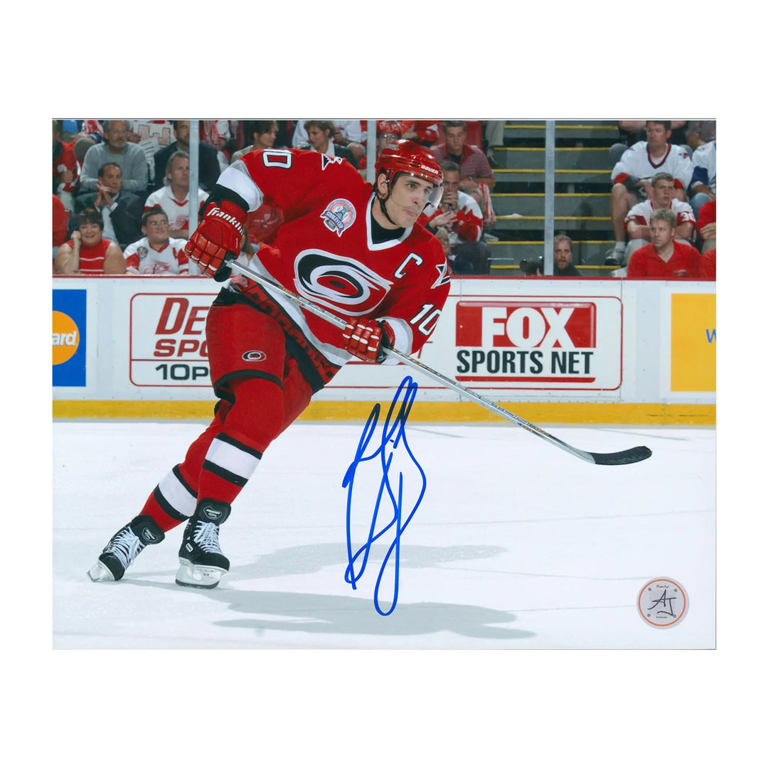 Ron Francis Autographed Carolina Hurricanes Playoff Finals 8x10 Photo