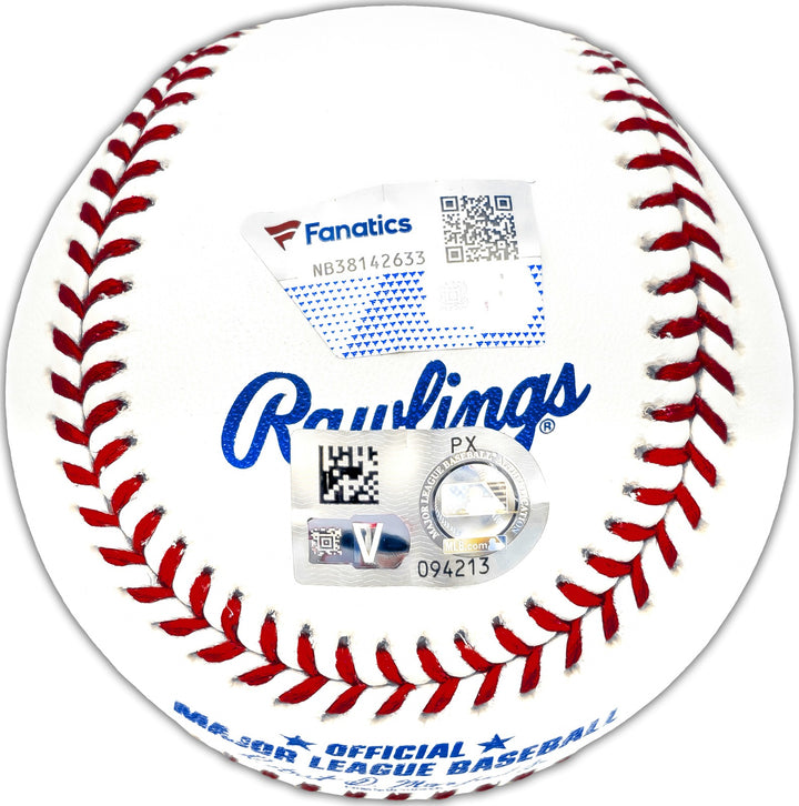 Wyatt Langford Auto MLB Baseball Rangers MLB Debut 3-28-24 Fanatics and MLB Holo