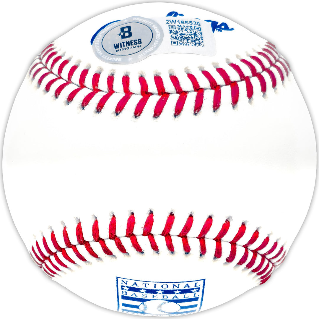 Jim Leyland Signed Official HOF Logo Baseball Detroit Tigers Beckett Witness