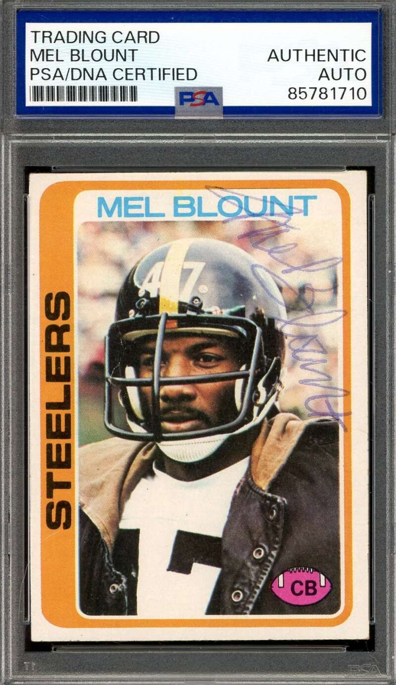 Mel Blount PSA DNA Vintage Signed 1978 Topps Autograph