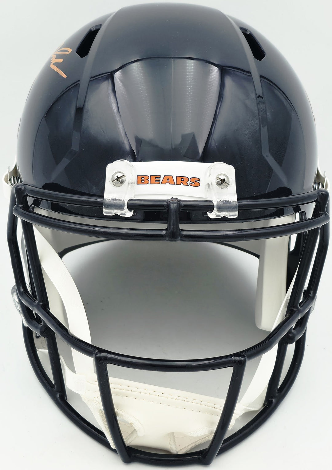 D'Andre Swift Signed Bears Blue Full Size Speed Replica Helmet Beckett Witness