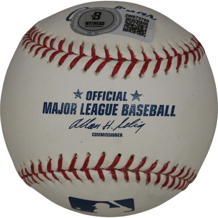 Dave Winfield Autographed New York Yankees OML Baseball HOF 01 Beckett 50124