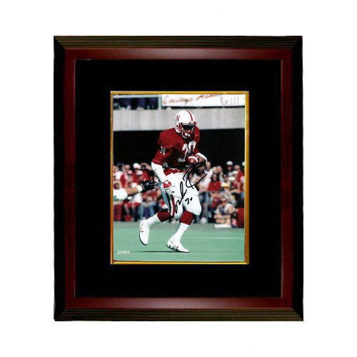 Mike Rozier signed Nebraska Cornhuskers 8x10 Photo Custom Framed #30 insc