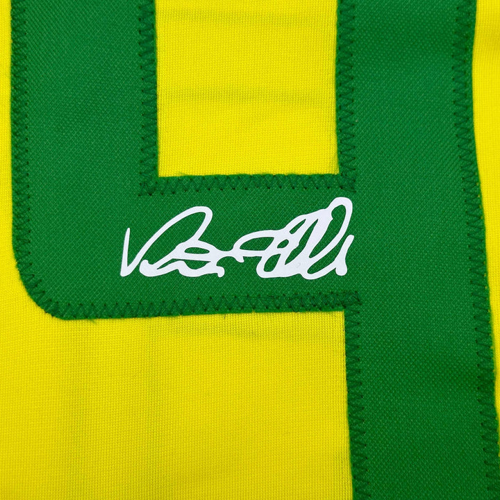 Facsimile Autographed Ronaldo Nazario Brazil Yellow World Cup Reprint Jersey XL