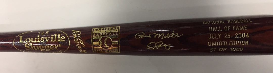 2004 Hall Of Fame Commemorative Ls Slugger HOF Bat Paul Molitor Dennis Eckersley