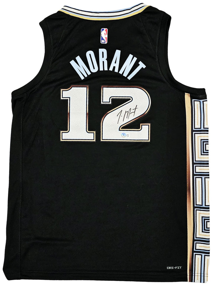 Grizzlies Ja Morant Auto Black Nike City Edition Swingman Jersey Size 52 Beckett