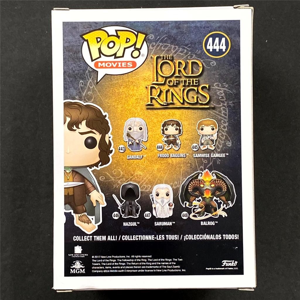 Elijah Wood signed Inscription Frodo GITD Chase Funko Pop! 444 autograph JSA