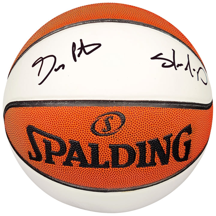 Gary Payton Shawn Kemp Auto Official Spalding White Basketball Supersonics BAS