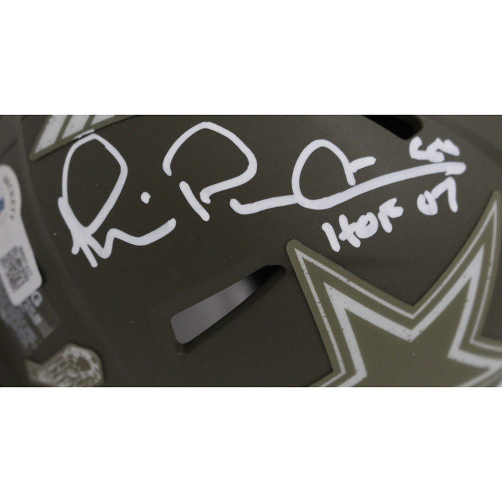 Michael Irvin Autographed Dallas Cowboys Mini Helmet 22 STS HOF Beckett 46886