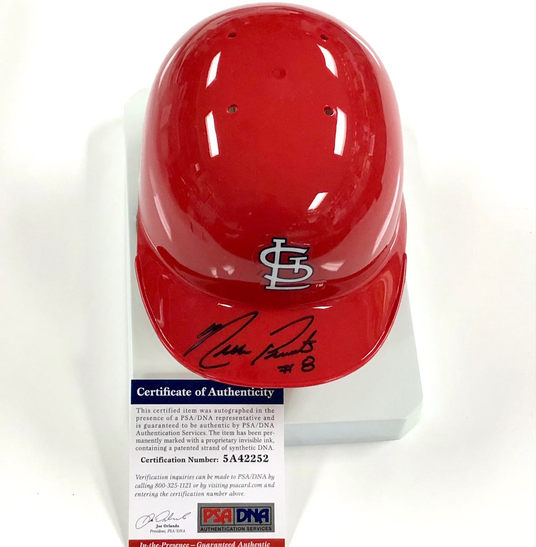 Nick Punto autograph signed St Louis Cardinals mini helmet PSA/DNA Witness COA