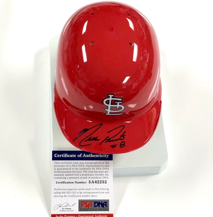 Nick Punto autograph signed St Louis Cardinals mini helmet PSA/DNA Witness COA