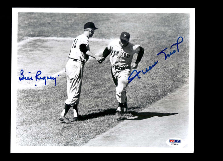 Willie Mays Bill Rigney PSA DNA Signed 8x10 Photo Autograph Giants